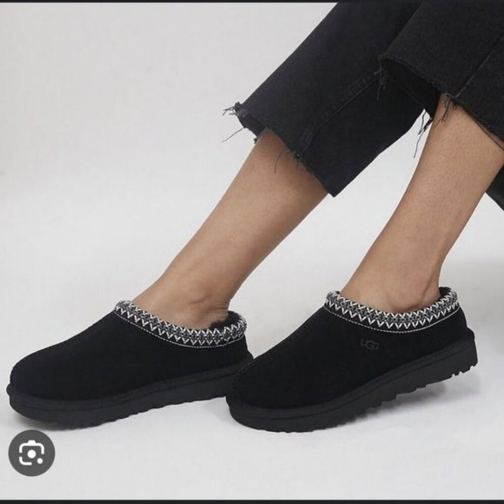 New UGG Tasman Black Mules Shoes Slippers Sandals Women's EU 38 US 7